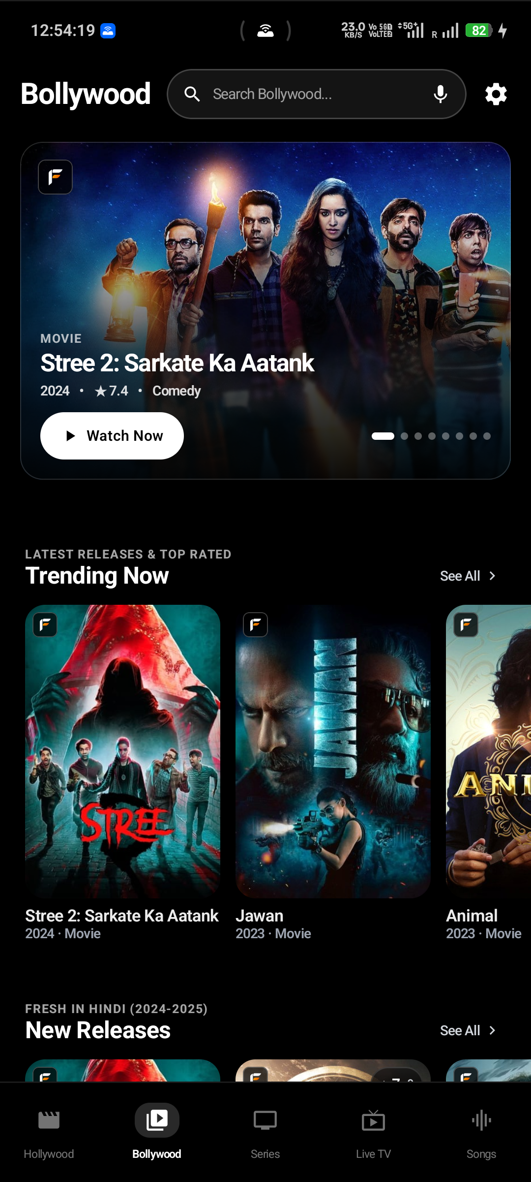 FlipMovies Bollywood Blockbusters Screen